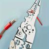 1Pcs Foldable Wire Stripper Adjustable Stripping Tool Cable Cutting Nippers  Electrician Pliers