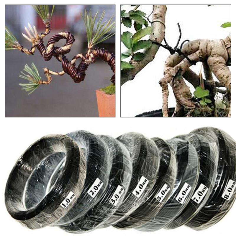 5/10m Plant Shaping Aluminum Wire Bonsai Styling Wires Black Plant Support Wire Reusable Garden Accessories Gardening Tools
