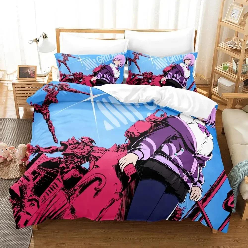 Anime SSSS.GRIDMAN Bedding Set Boys Girls Twin Queen Size Duvet Cover Pillowcase Bed Kids Adult Fashion Home TextileCustomizable