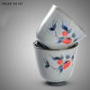 4Pcs Ceramic Zen Tea Cup Set Retro Blue and White Porcelain Teacup Small Tea Bowl Home Beauty Master Cup Chinese Tea Accessories