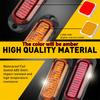 8PCS  Amber LED Side Marker Clearance Lights Waterproof Trailer Truck RV