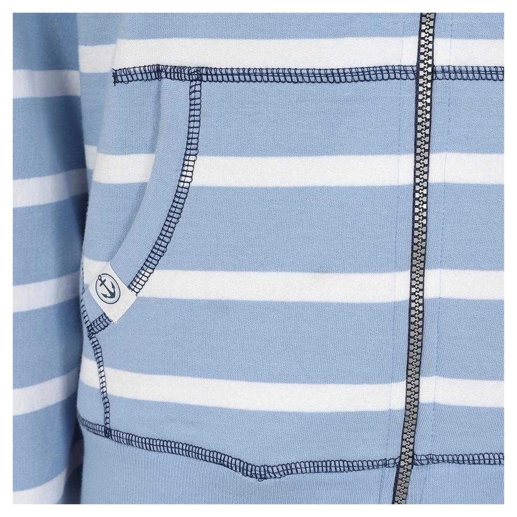 Lazy Jacks Womens/Ladies Striped Full Zip Hoodie