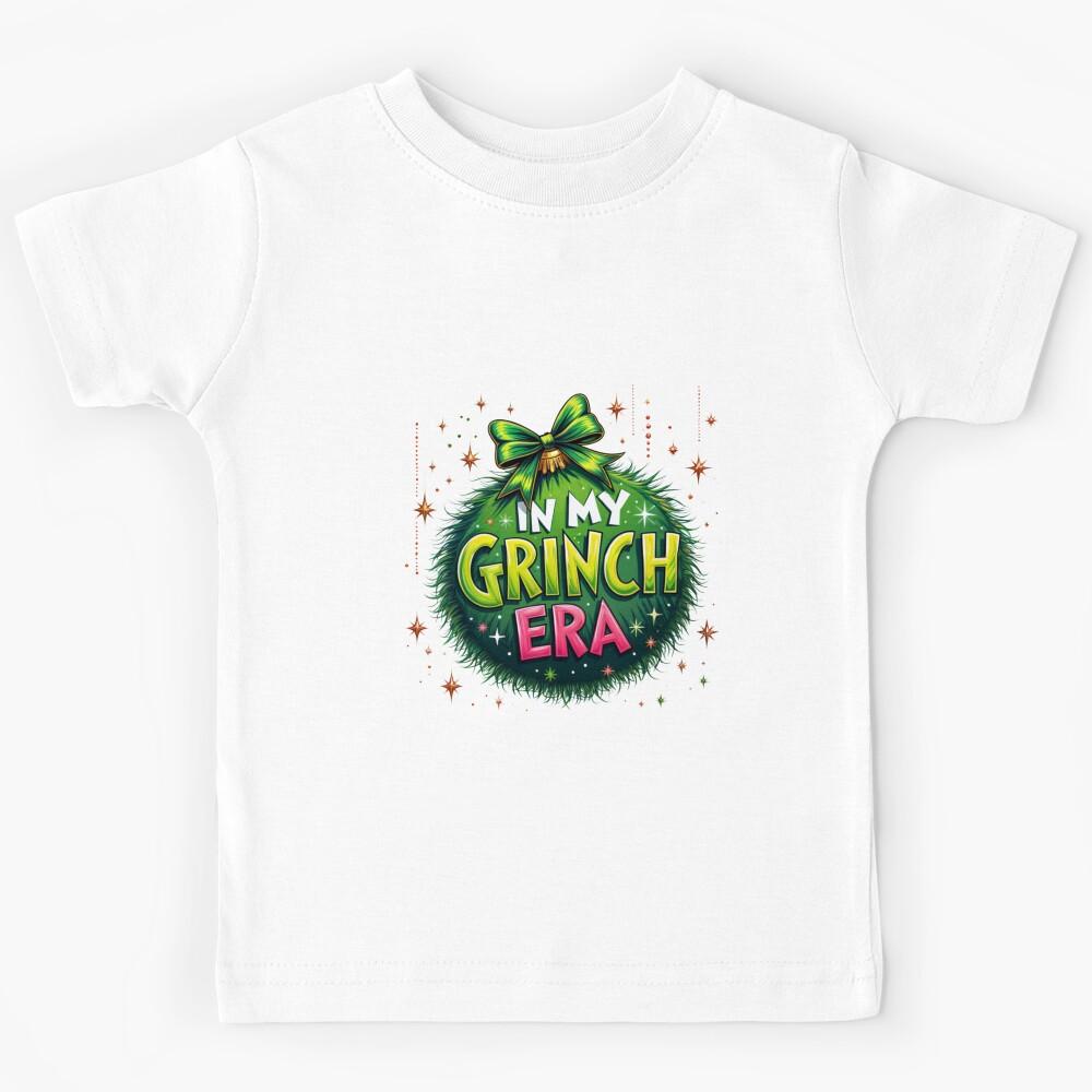 Grinch – In My Grinch Era Christmas Aesthetic Design Kids T-Shirt 140