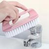 Multifunctional Handheld Cleaning Brush Shoe Brush Laundry and Bathroom Durable Plastic Manual Power-free Mode