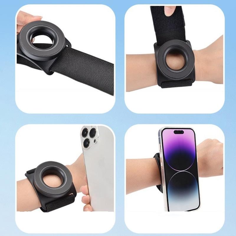 Magnetic Phone Wriststrap Stand Holder For  Convenience And Multiple Angle Viewing Navigation Sports Stability