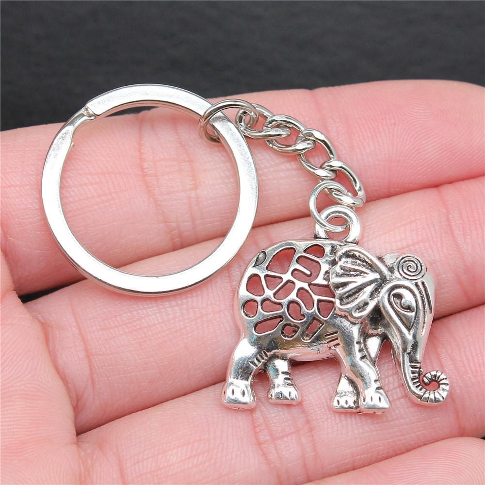 Big Elephant Animal Keychain for Women Best Seller Sweet Christmas Gift Streetwear Car Key Ring