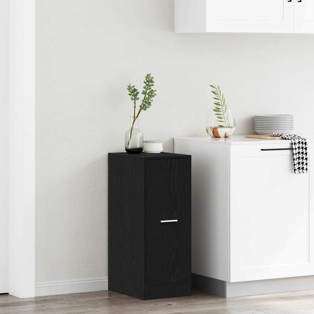 Pharmacy Cabinet Black Oak 40 X 41 X 77.5 Cm Particleboard