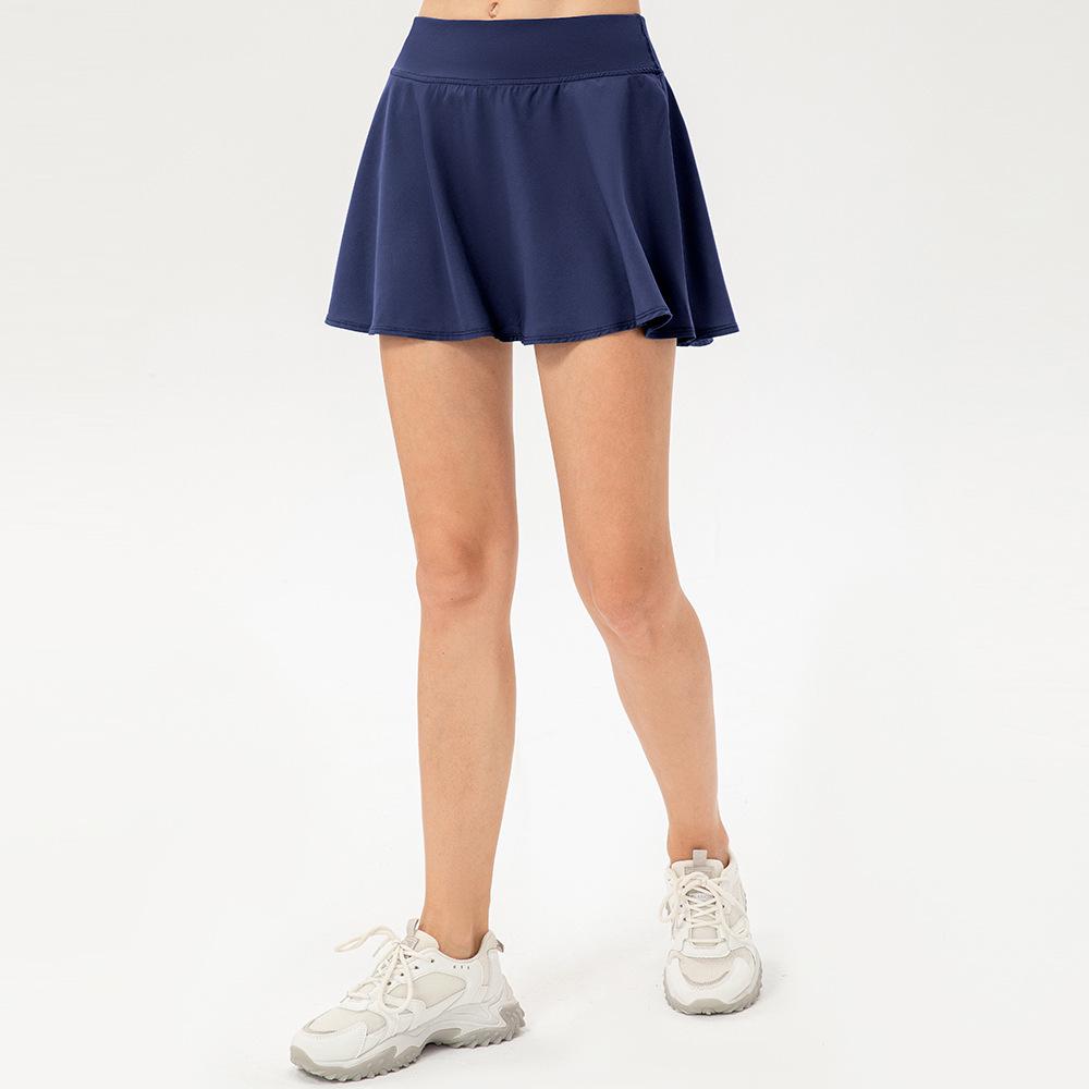 Women's Quick-Dry Skort for Tennis, Dance, Yoga, and Fitness with Anti-Exposure Inner Lining.