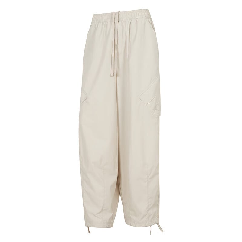 Nike Casual Pants Women's Ecru Moderate Straight Fit Pants HM6145-104