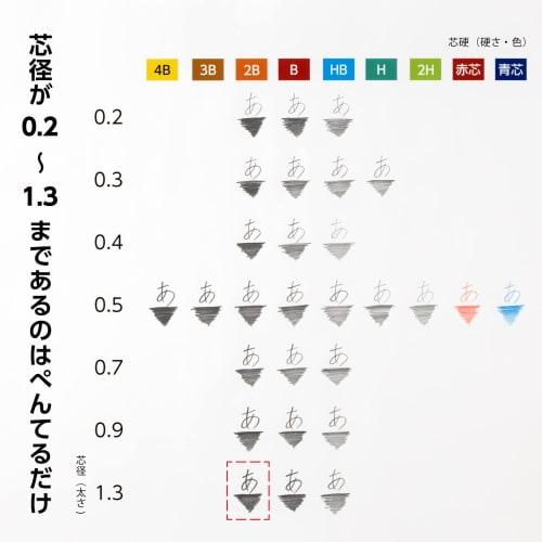 Pentel Sharp Lead Pentel Ein 1.3mm 2B 3 Pieces AMZ-XC28132B3P