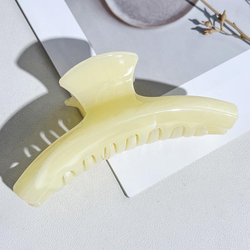 Arc-shaped Marble Gripper High-end Style Shark Hair Clip Large Volume Clip Hair Accessory