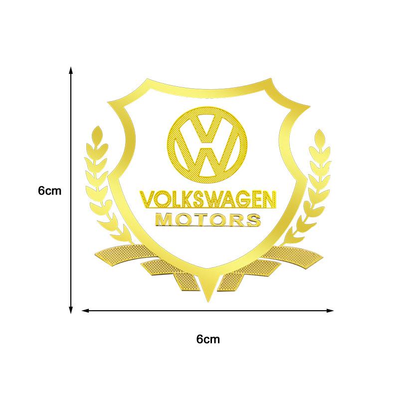 1Pcs Car Body 3D Stickers Wheat Ears Styling Emblem Auto Decoration For Volkswagen B6 B7 B5 Golf Polo Tiguan Passat EOS Scirocco Jetta MK6 Octavia