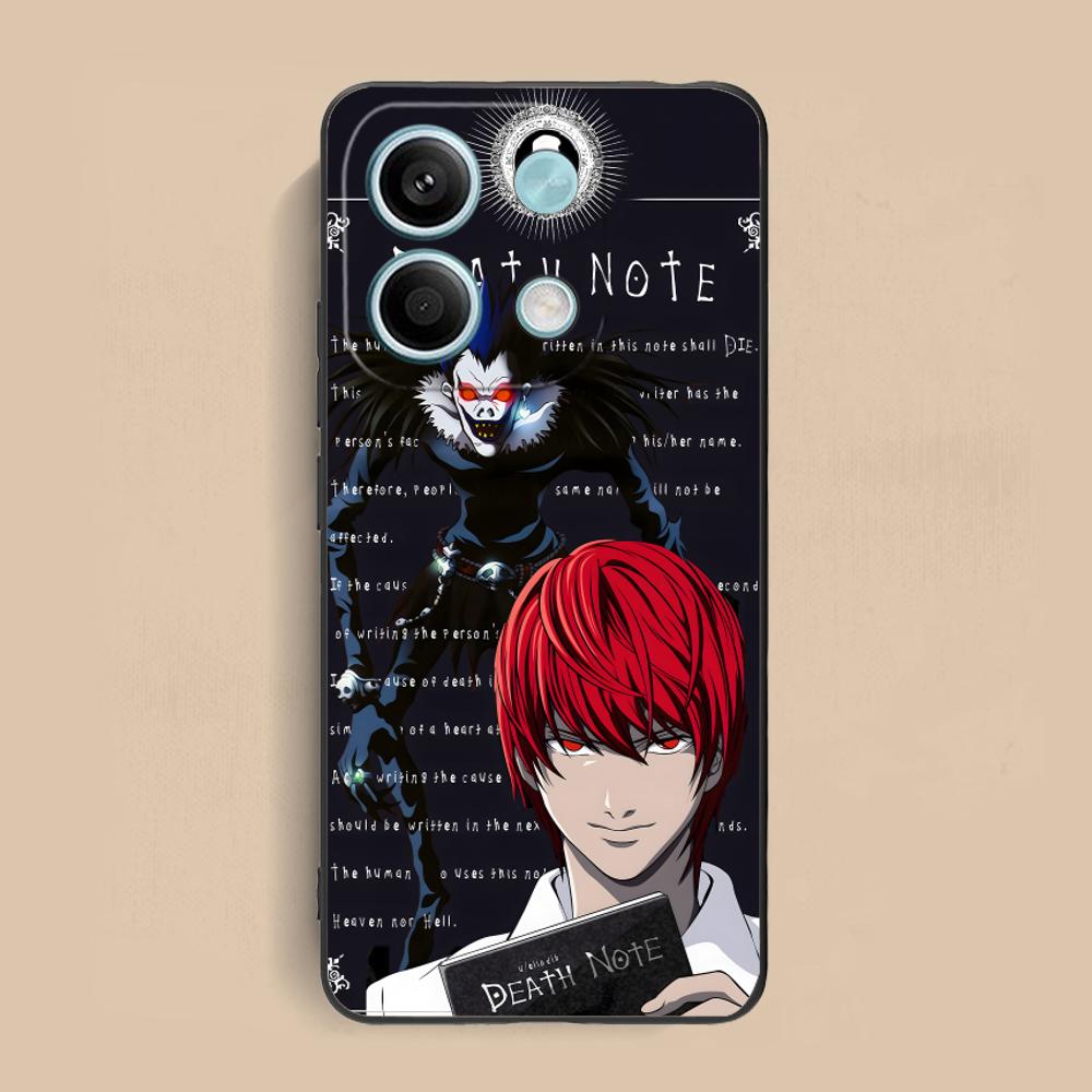 

Death Note Kira Light Mobile Phone Case for Xiaomi Redmi Note 14 13 12 11 S Pro Plus 4G 5G Colorful Printing Cover Cover Pretty Redmi Note 14 4G (Global)