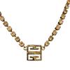 Used GIVENCHY Givenchy Necklace 4G Logo Pendant Gold Chain Vintage Old Retro Antique Brand Accessory Women's Jewelry Accessory Choker