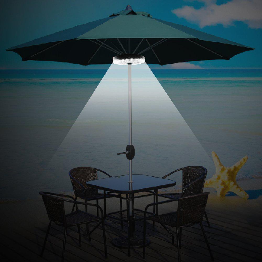 Cordless 28 LED Umbrella Lights 3 Level Dimming Parasol LED Light Umbrella Pole Patio Tents Lighting Pure White Light Campsite Hanging Lamp Black Cordless 28 LED Umbrella Lights 3 Level Dimming Parasol LED Light Umbrella Pole Patio Tents Lighting Pure White Light Campsite Hanging Lamp Black