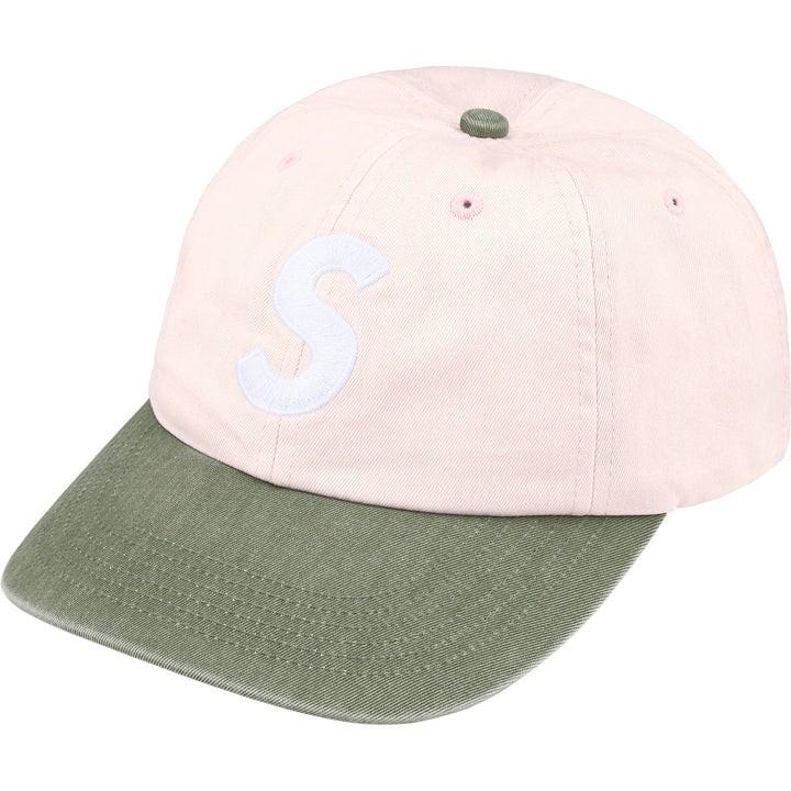 Supreme Pigment Coated 2-Tone S Logo 6-Panel Light Pink One-Size
