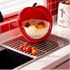 Double Layer Fruit Vegetable Washer Quick Draining Strainer Basket Fruit Washer Bowl  Kitchen Use