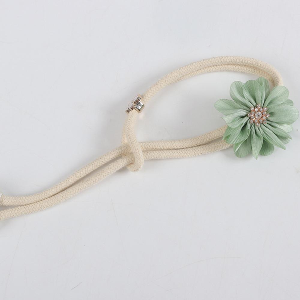 

2 шт. Завязки для штор с булавками в форме цветка, веревка для оконных штор, новые зажимы для пряжек для штор, спальня зелёный