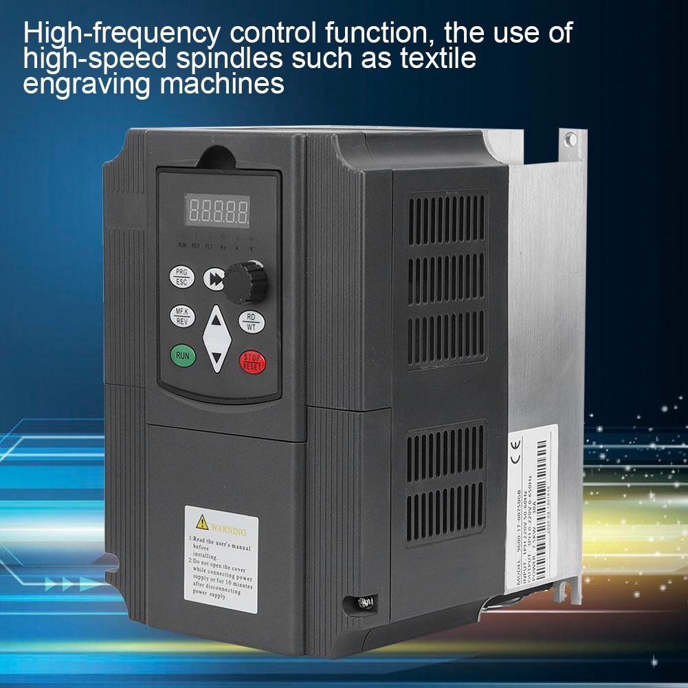 NFLIXIN@ Variable Frequency Inverter VFD Single Phase 220VAC Input 3 Phase 220VAC Output 7.5KW