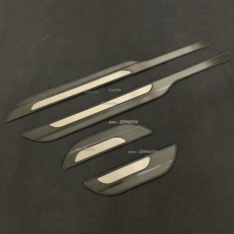 For Toyota Corolla Hatchback Stainless Steel Door Sill Scuff Plates Protectors Car Thresholds Sticker Car Styling