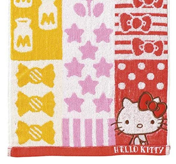 Marushin Sanrio Hello Kitty Face 34 x Chambre Product 3005048700 Towel, 80cm, Kitty, 100% Cotton, Number