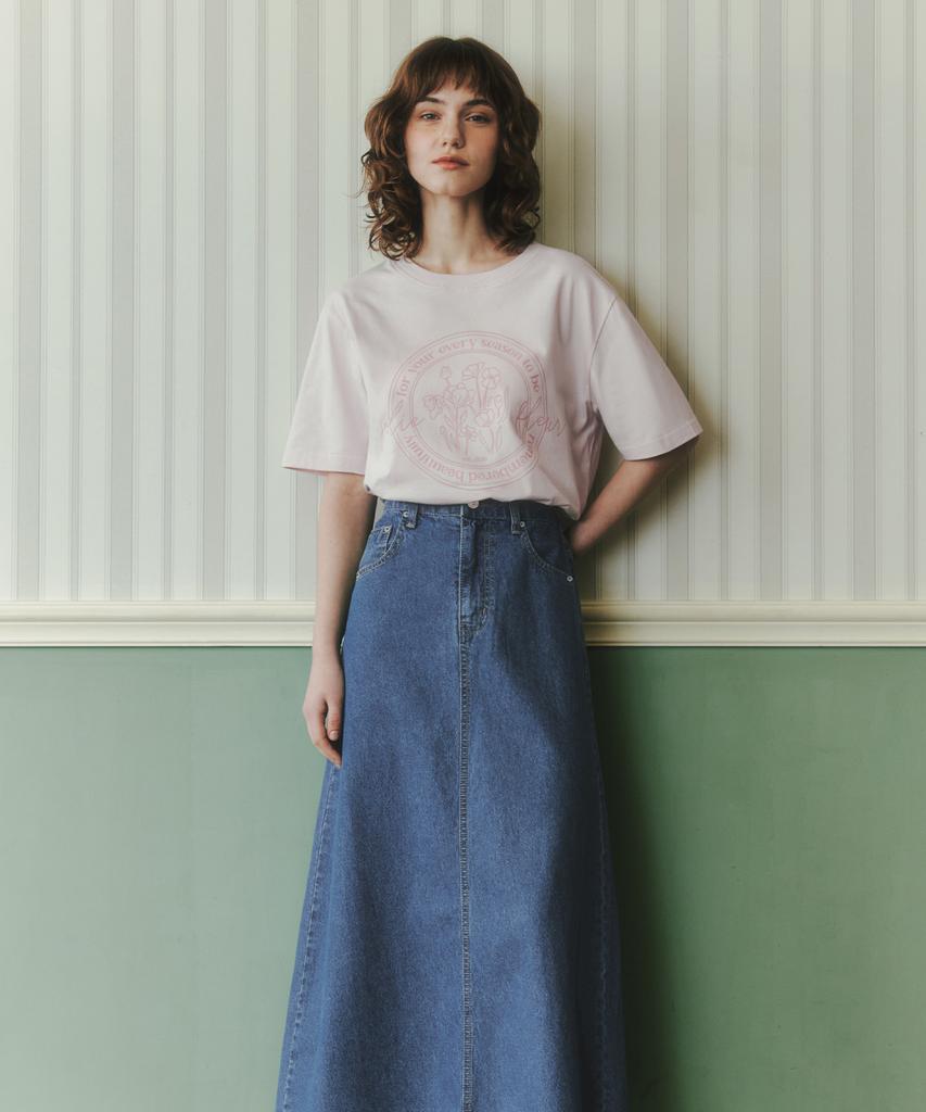ZEROSTREET Elastischer Denim-Langrock / Indigo