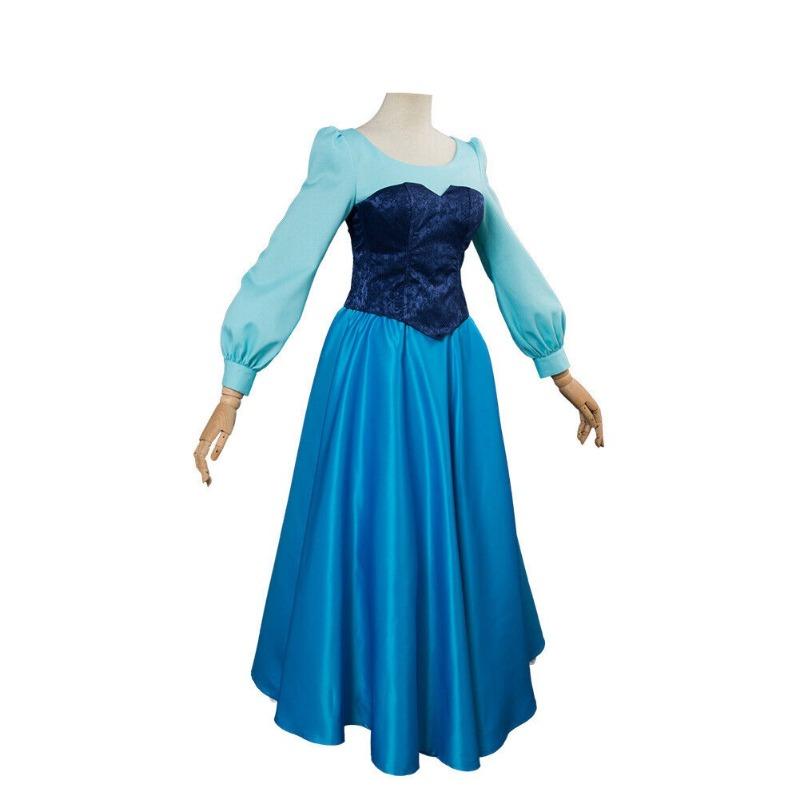 The little mermaid cos clothes, Ariel princess dress dress dress, anime sea daughter cosplay costume