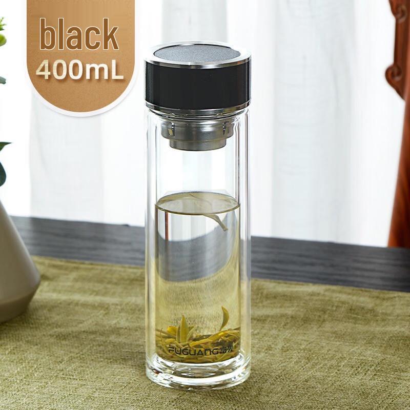 Fuguang Double-Layer Antibacterial Borosilicate Glass Mug