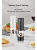 USB Rechargeable Electric Pepper Grinder, Adjustable Coarseness, Kitchen Automatic Black Pepper and Sea Salt Mill.