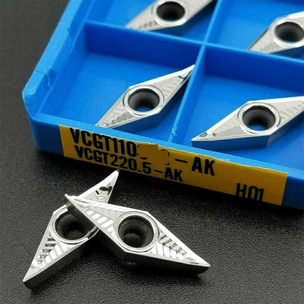 For Aluminum VCGT110308-AK H01 VCGT220.5-AK CNC Carbide Aluminum Turning Inserts