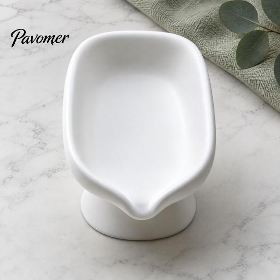Modern Decorative Soap Case 3D Printed Dish, Self Draining Bar Holder for Bathroom Drainer Sink Countertop, Raised Tray Kitchen and Shower Accessories