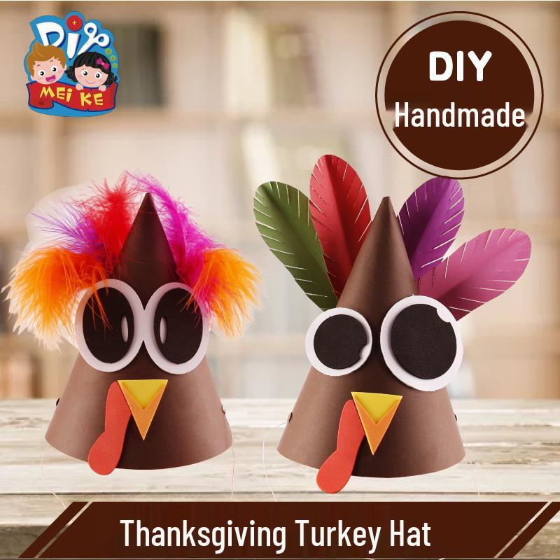 Thanksgiving Children s Educational Turkey Hat DIY Craft Kit