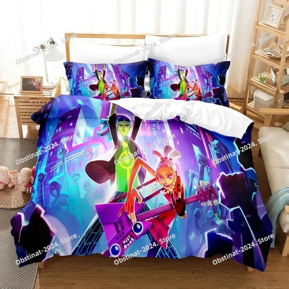 Anime Game Hi-Fi Rush Bedding Set Printed Bed Set With Pillowcase Bed Duvet Cover Soft Single Double Queen Super King Size