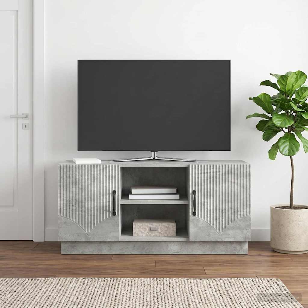 TV Cabinet Concrete Grey 102 x 34.5 x 47 cm Engineered Wood