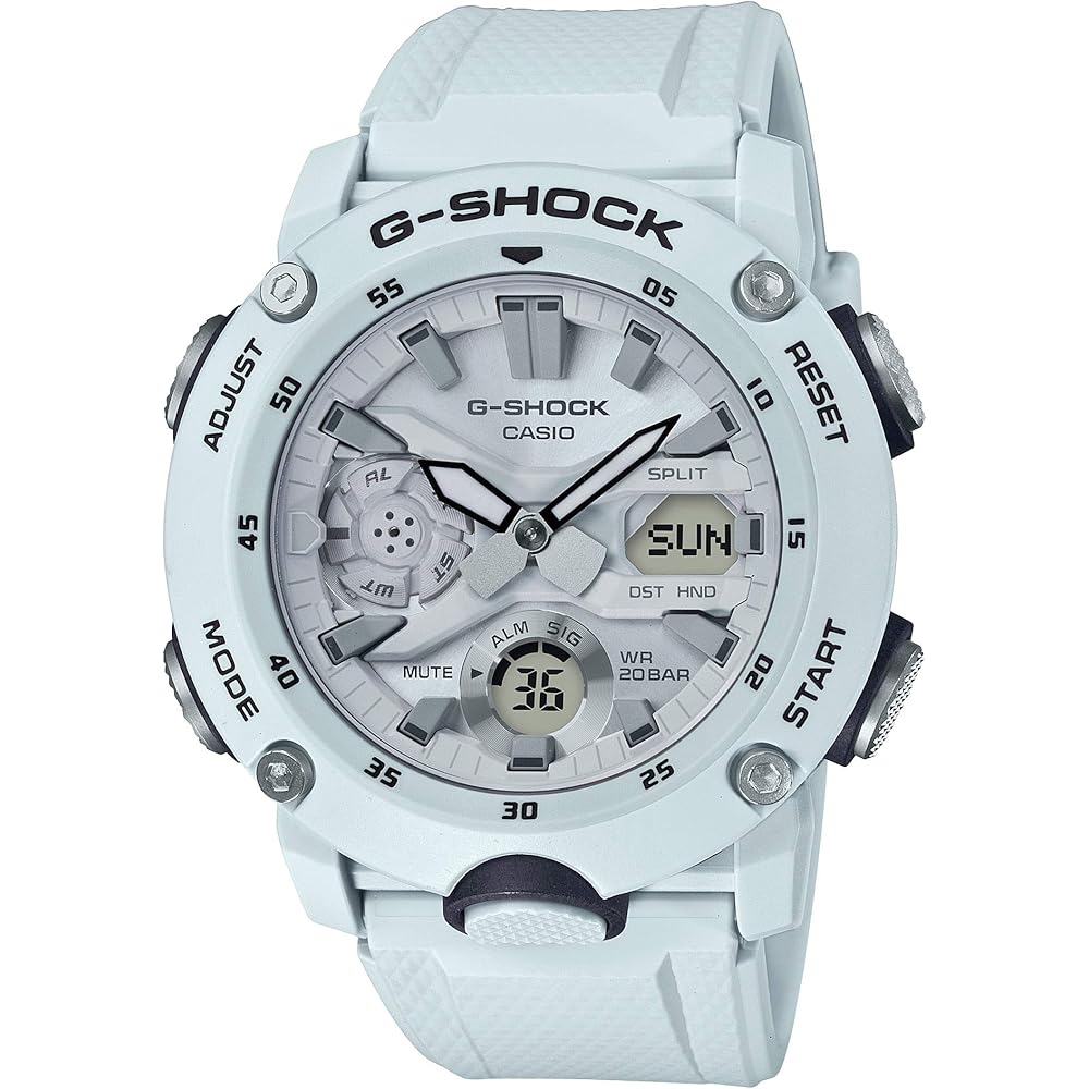 Casio G-Shock GA-2000S-7AJF Men s Watch Carbon Core Guard Structure White