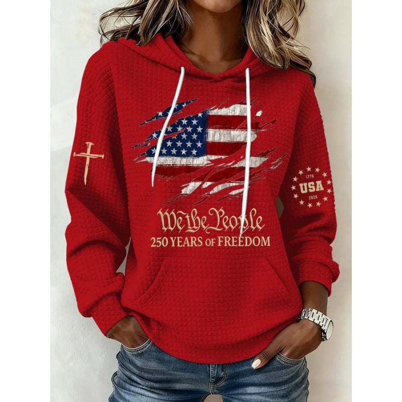 2026 Fall Womens Hooded Sweatshirt 3D Print Streetwear Casual Top