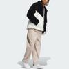 Adidas Originals Veste de sport patchwork épaisse doublée polaire Unisexe Vêtements d'extérieur Noir Blanc IN0981