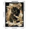 Diamond Embroidery Cat with Cash Pattern DIY 5D Diamond Painting Needlework Cross Stitch Full Drill