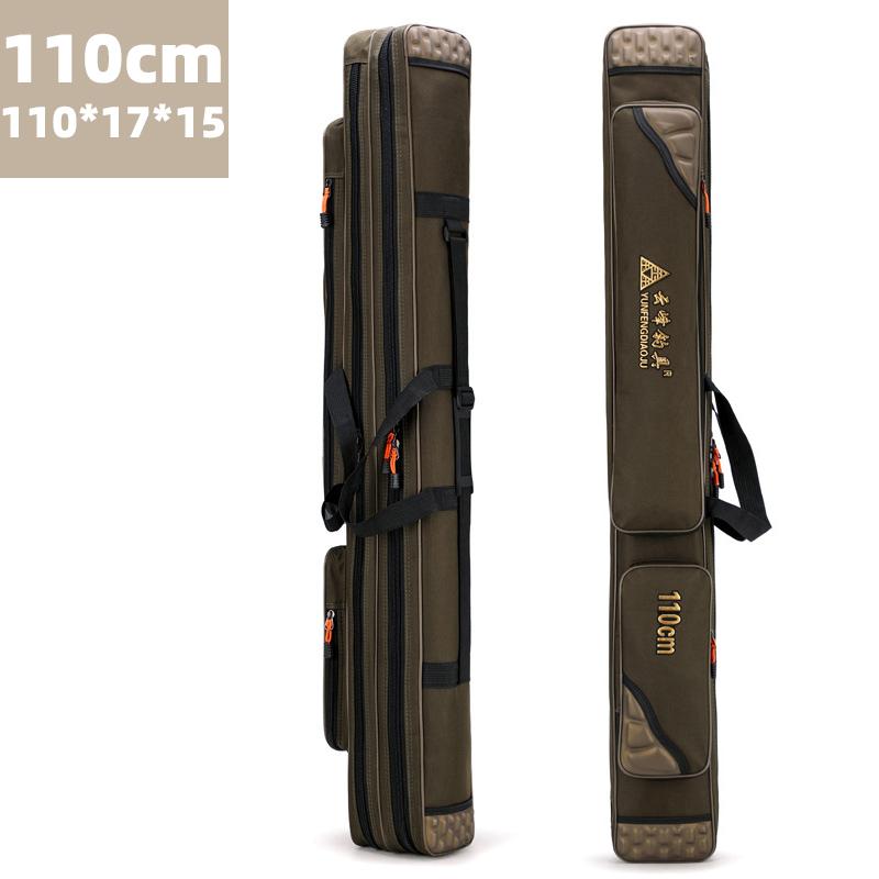 Angelruten-Tasche, Multifunktional, Großes Fassungsvermögen, Wasserdichte Angeltasche, Verstärkte Meeresruten-Tasche, Angelgeräte-Tasche ohne Rollenfach, Köder, Flussangel-Tasche