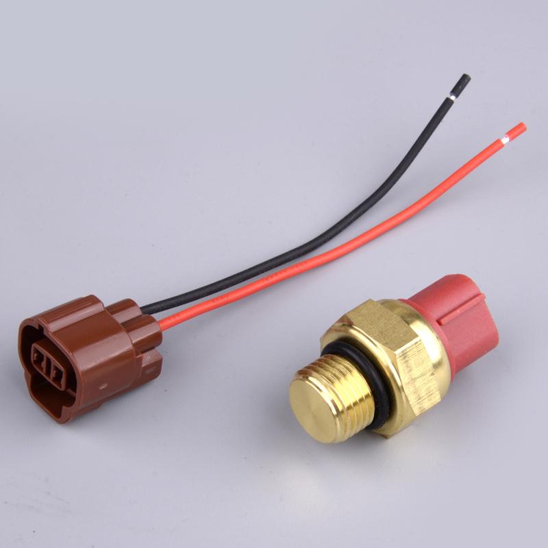 

Radiator Cooling Coolant Fan Water Temperature Switch Sensor & Connector Fit for HiSun UTV ATV 36520-055-0000 19206-102-000