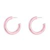 Kenjie Iridescent Electroplated Classic Hoop Earrings for Women - Colorful Punk Retro Style.