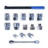 15Pieces Adjustable Serpentine Belt Tensioner Tool Kit Pulley Removal Wrench Tool for Automotive Repair and Maintenance