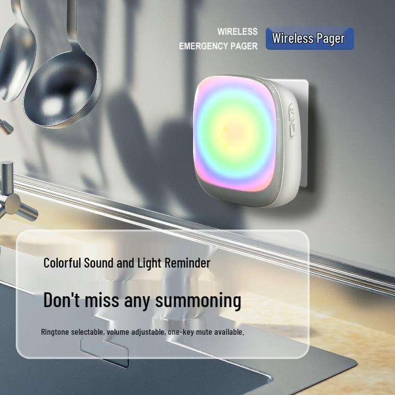 B220 Elderly Emergency One-Button Wireless Alarm—Loud Bedside Safety Alert Device
