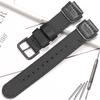 18mm Nylon-Uhrenarmband für Casio W800H Herren Canvas Sport Schwarz Grün Armband SGW300 F91W F105/108/A158/168 AE1200WH AE1300 Gürtel