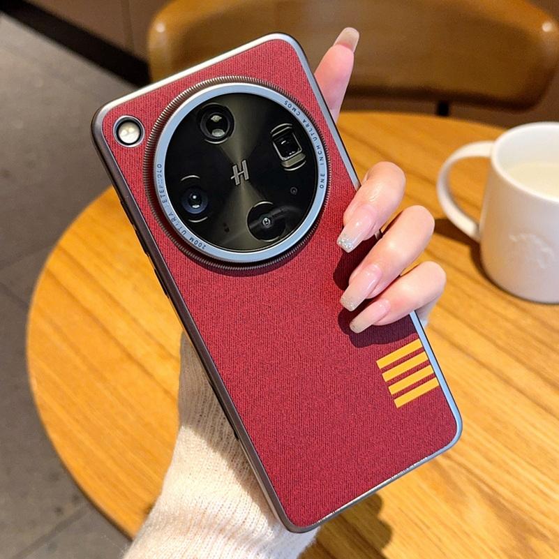 Étui d'objectif protecteur surélevé à bords gris en cuir vintage à tapoter pour OPPO Find X8 Ultra X8s Plus X8 Pro Housse de protection