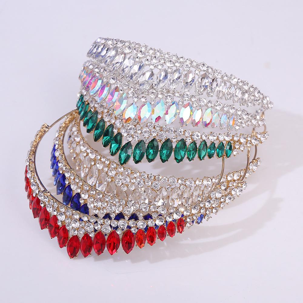 Japanese & Korean Style Bridal Rhinestone Crown Headpiece for Weddings, Evening Dresses & Children's Birthdays