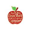 Alloy Customizable Apple Brooch Eyecatching Teacher Gift Enamel Pin Accessory Fashion