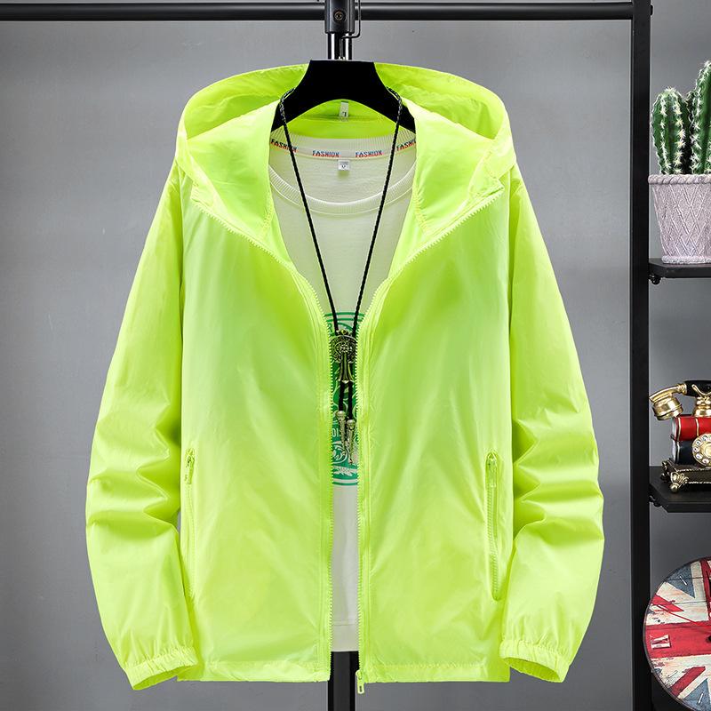 Ultra Thin Summer Sun-Protective Cycling Jacket Waterproof Hooded Jacket Qucik-Drying Hiking Climbing Camping Jacket Coat XS-7XL