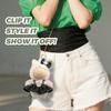 Cimoon Doll Clothes Black Outfit for 15cm and 17cm Plush Toys Costume Accessory Dress Up Suit
