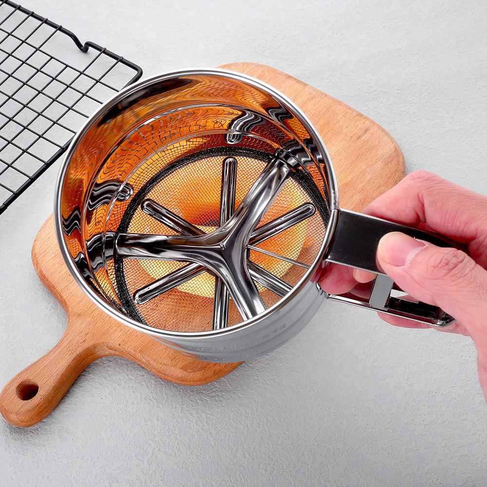 Small Stainless Steel Semi-Automatic Flour Sifter with Scale